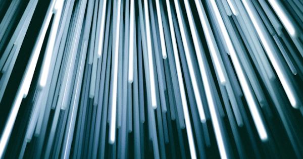 Image of linear lights on black background.