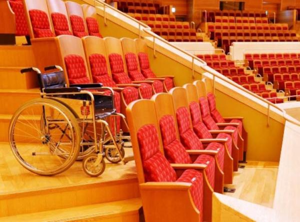 Image of audience chairs section of c.Suntory Hall